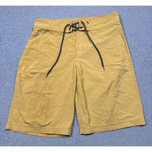 James Perse Yosemite Board Shorts Mens 30 Yellow Swim Trunks Beach MAQ4111AU
